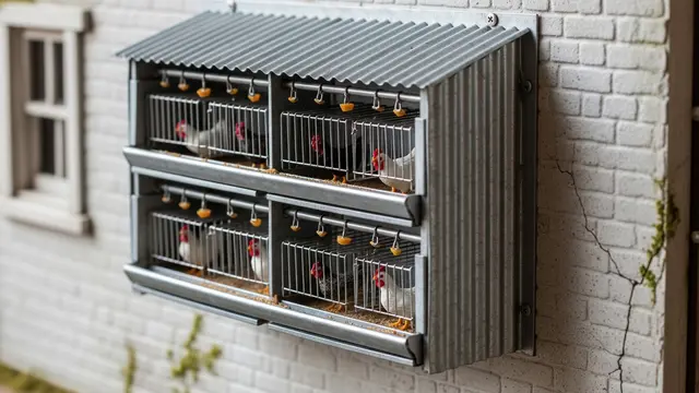 Model Kandang Ayam Nempel di Tembok Rumah untuk Lahan Sempit/Gemini AI