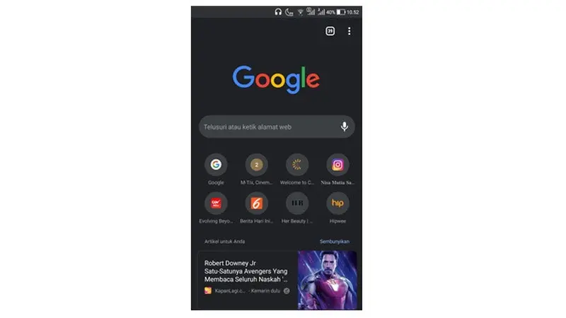 Cara Mengaktifkan Mode Gelap di Google Chrome Android
