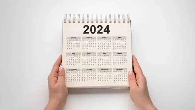 Potret kalender 2024 (Sumber: iStockphoto)