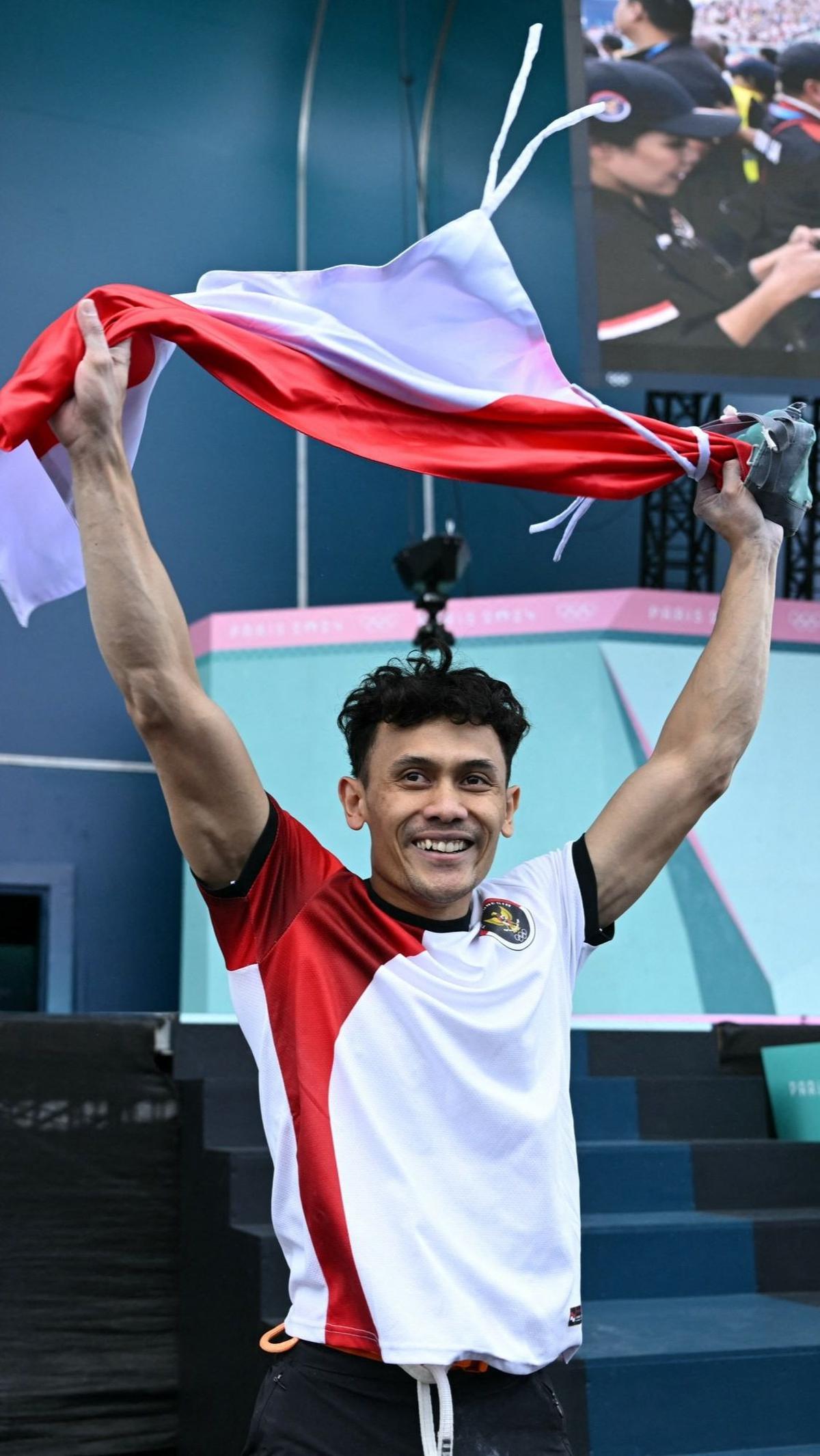 Sejauh ini, kontingen Indonesia telah mempersembahkan dua medali, yaitu emas dan perunggu. Foto: Jonathan NACKSTRAND / AFP
