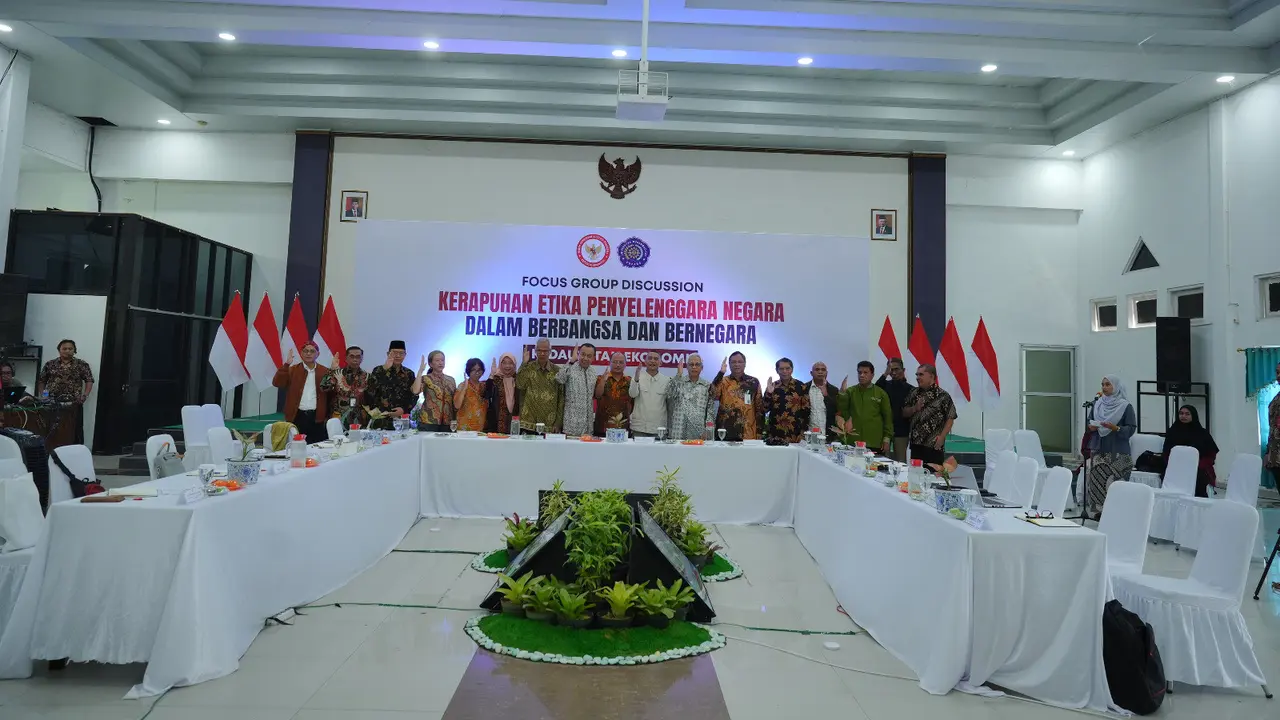 Diskusi kelompok terpumpun (FGD) bertajuk Kerapuhan Etika Penyelenggara Negara : Kedaulatan Ekonomi yang digelar Badan Pembinaan Ideologi Pancasila (BPIP) di Universitas Muhammadiyah Kupang, Nusa Tenggara Timur, Kamis 17 Oktober 2024. (Dok. Istimewa)