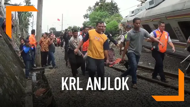 KRL Jakarta-Bogor mengalami anjlok pagi ini. Korban luka dievakuasi.