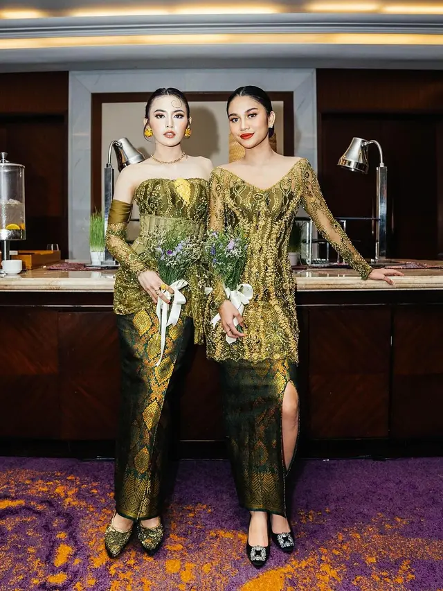6 Adu Gaya Azizah Salsha dan Mahalini Kenakan Kebaya, Duo Istri Muda Jadi Bridesmaid Aaliyah Massaid