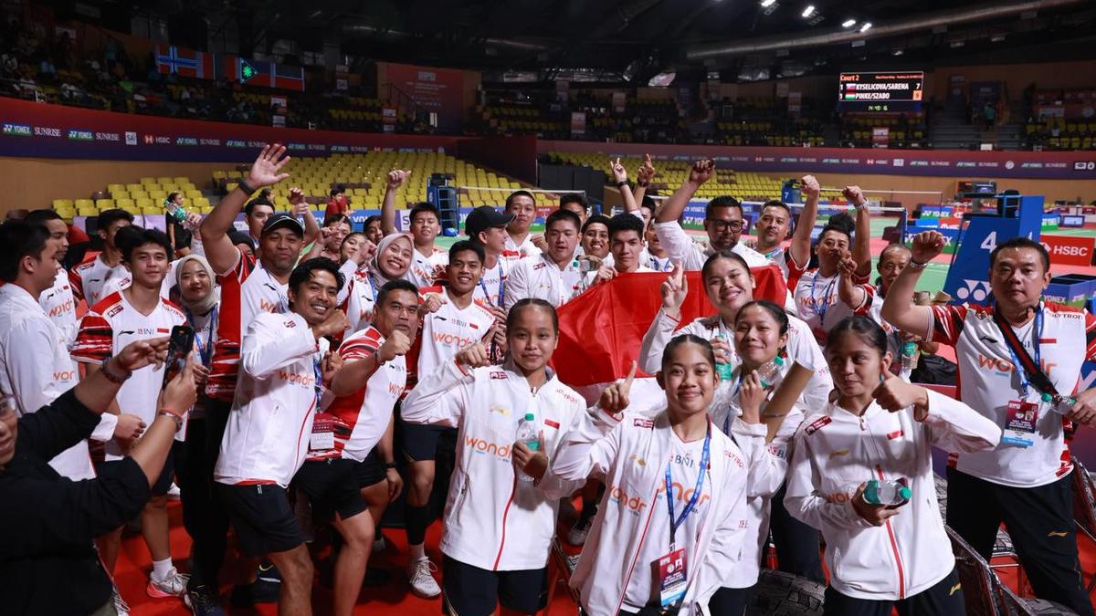 Hasil World Junior Mixed Team Championships 2025: Pecundangi India, Indonesia Selangkah Lagi Pertahankan Piala Suhandinata