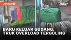 Truk muatan berlebih melewati standar kerap meresahkan pengguna jalan. Tak hanya dapat merusak jalan, muatan yang berlebih juga berbahaya bagi keselamatan berkendara. Seperti yang terjadi pada sebuah truk yang hendak keluar dari gudang berikut.