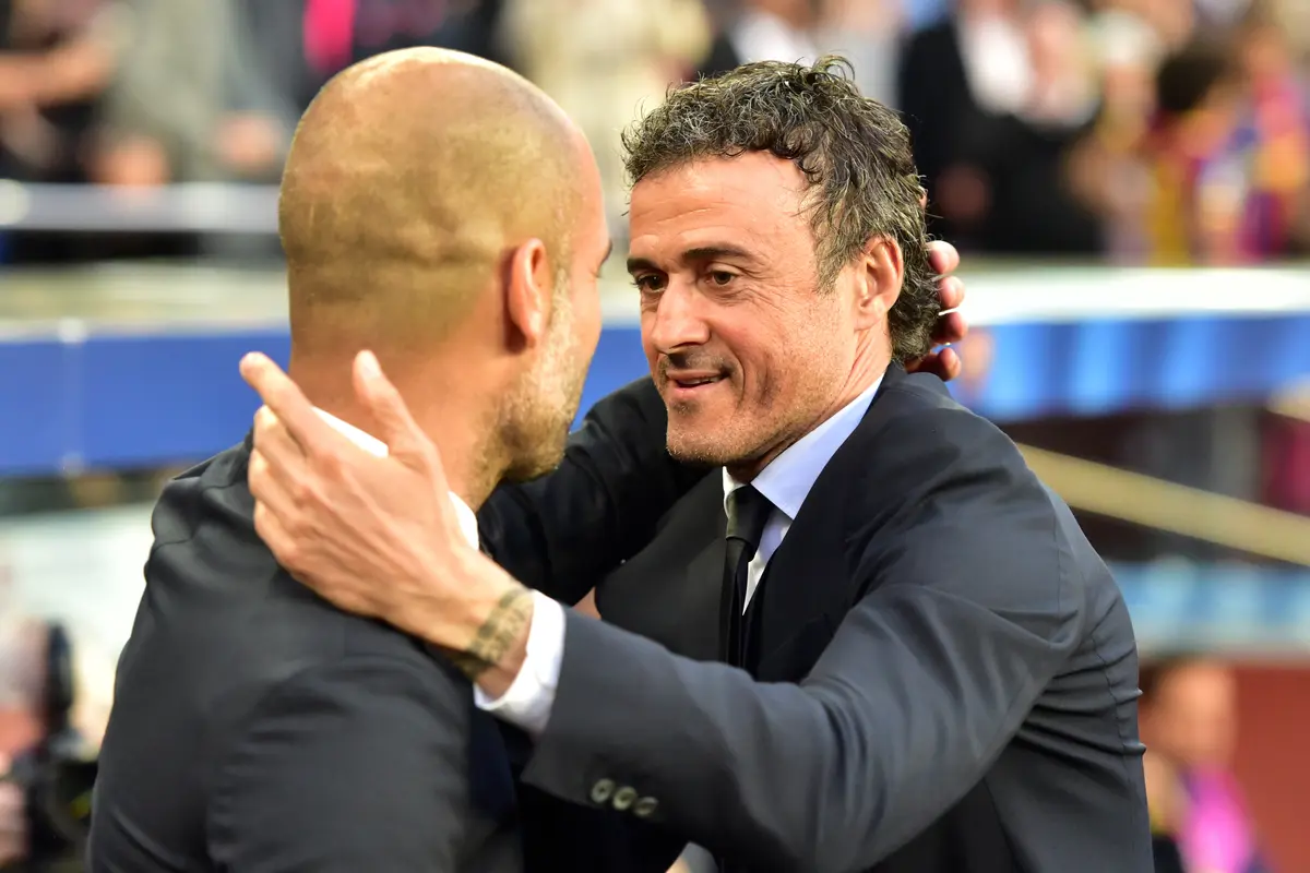 Luis Enrique (kanan)