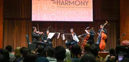 Kolaborasi Melbourne Symphony Orchestra String Quartet dan komposer Indonesia Vishnu Satyagraha. (Australian Embassy Jakarta)