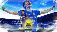 Gelandang Persib Bandung, Beckham Putra Nugraha. (Bola.com/AI Generated)