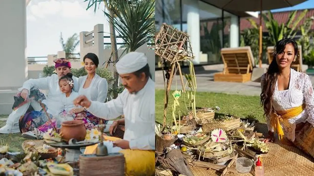 Potret Selebriti Jalani Ritual Melaspas untuk Rumah dan Villa Baru di Bali