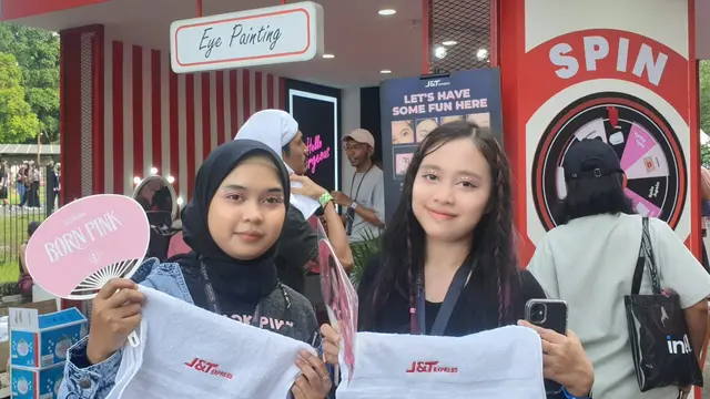 J&T Express Sediakan Photobox untuk Penonton Konser BLACKPINK