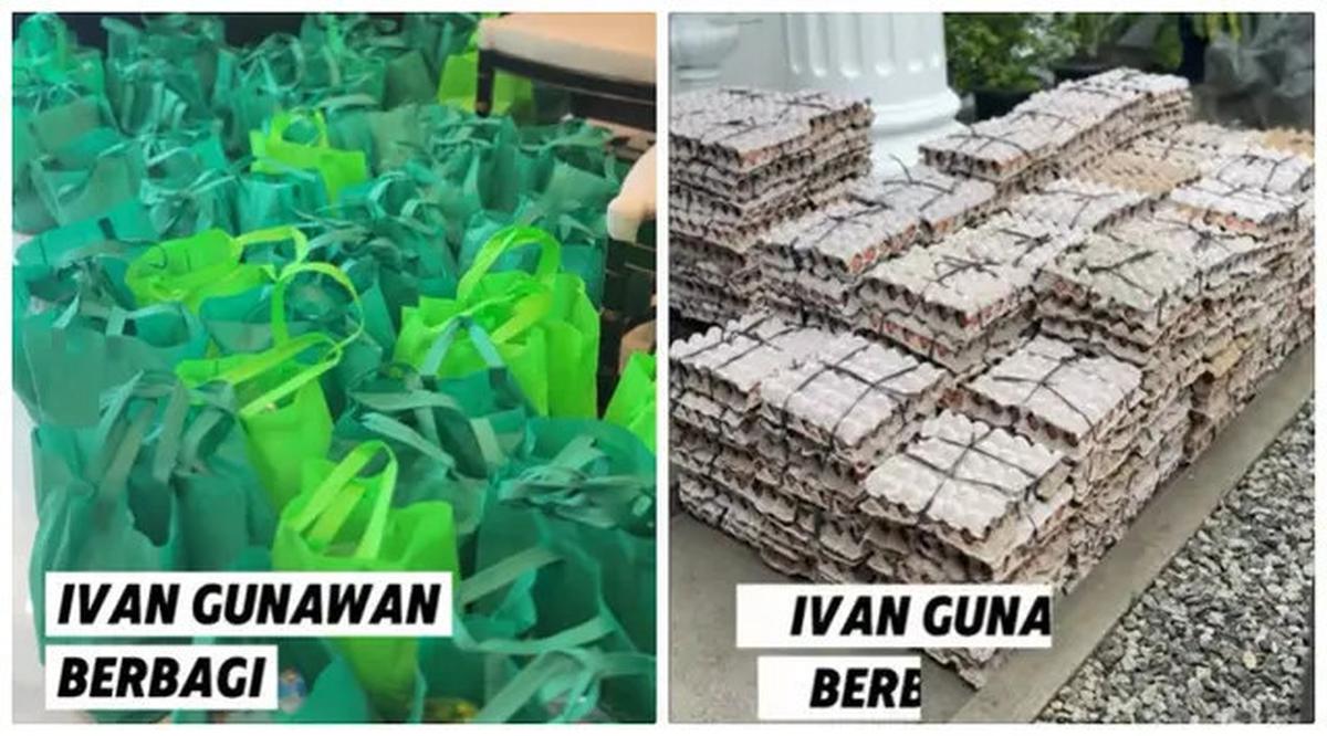 6 Potret Ivan Gunawan Bagi Sembako ke Tetangga, Indahnya Sedekah di Bulan Ramadan