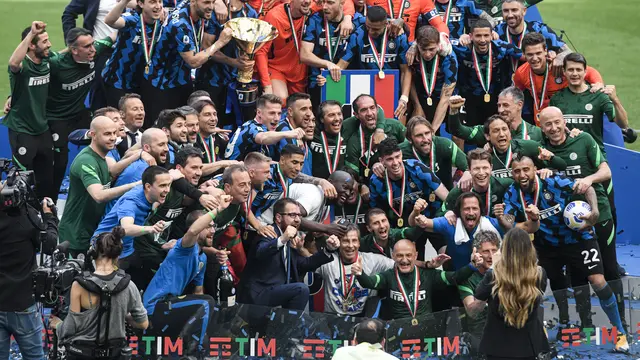 Perayaan Inter Milan Raih Scudetto Liga Italia