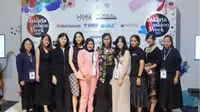 Sembilan desainer muda dari Lasalle College di JFW 2019 (Liputan6.com/Dadan Eka Permana)