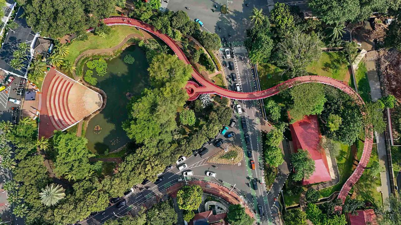 FOTO: Taman Bendera Pusaka Hadirkan Ruang Hijau Terpadu di Jakarta Selatan