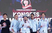 FOTO: Kick-Off Generasi Emas 2045 Dukung Pilpres Satu Putaran di Kongres Kaum Moeda Indonesia