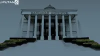 Banner Gedung Mahkamah Konstitusi (Liputan6.com/Triyasni)