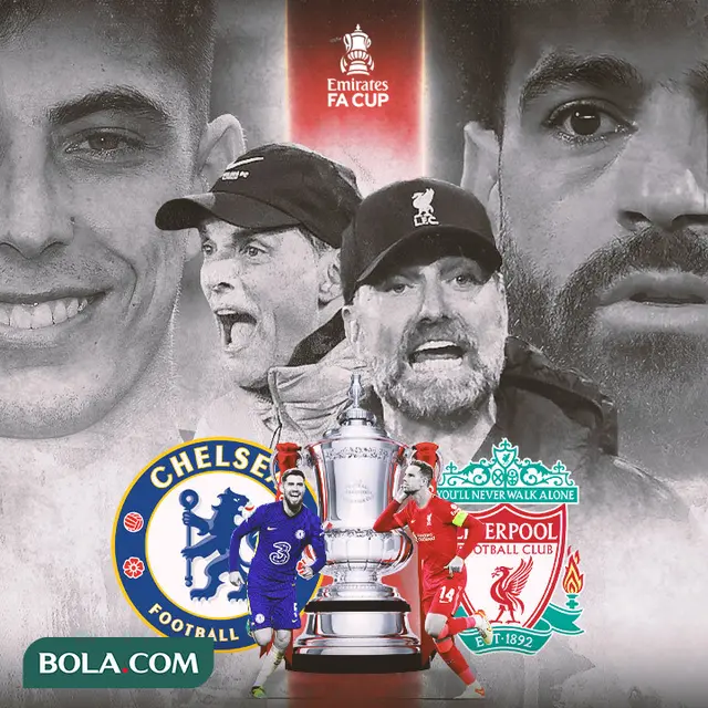Piala FA - Ilustrasi Chelsea Vs Liverpool