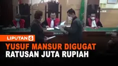 Sidang perdana perdata wanpresatasi terhadap tergugat Yusuf Mansur di Pengadilan Negeri Tangerang, Banten. Dalam sidang kali ini, Yusuf Mansur diwakili oleh kuasa hukumnya.