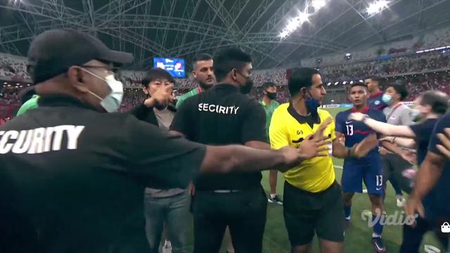 Insiden Timnas Indonesia versus Singapura di Piala AFF 2020.