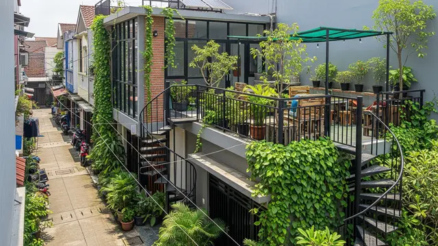 5 Contoh Rumah Tipe 36 Ada Rooftop di Gang Sempit, Hunian Modern dan Fungsional