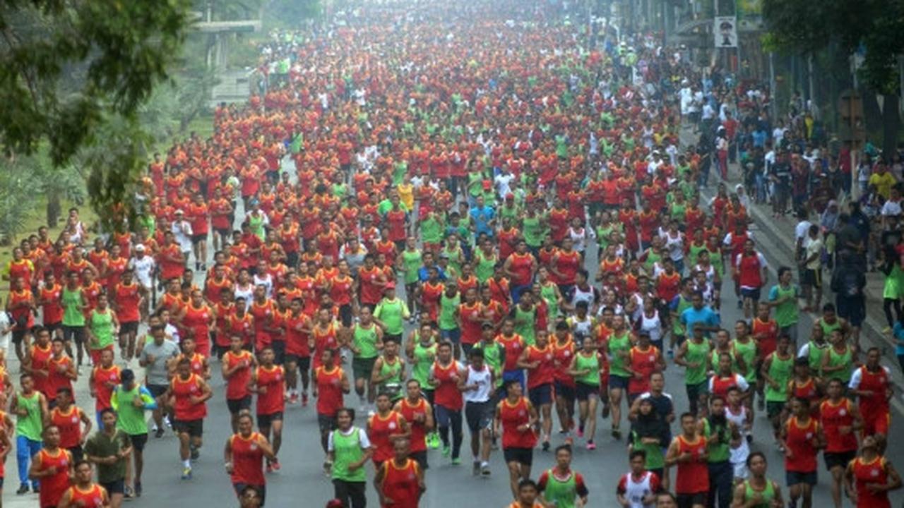 12 Ribu peserta ramaikan lomba lari HUT ke-70 TNI