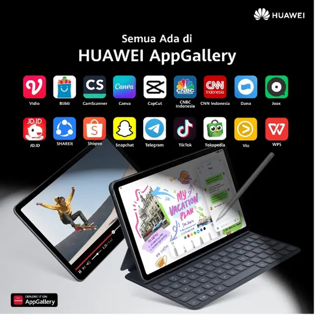 Bingung Pilih Laptop atau Tablet? Huawei Bersiap Rilis MatePad Terbaru, Ini Kelebihannya