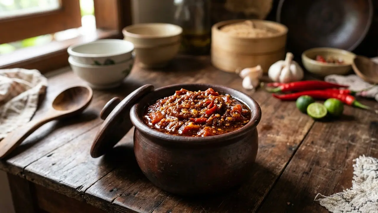 Sambal Tomat Kental dan Tahan Lama (Foto: Gemini AI)