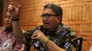 Ketua Aprindo Roy Mandey menjelaskan kepada awak media di Jakarta, Senin (3/10). Dengan Permen tersebut, maka masyarakat lebih terikat. Meskipun ada penolakan, program kantong plastik berbayar akan tetap dijalankan pemerintah. (Liputan6.com/Angga Yuniar)