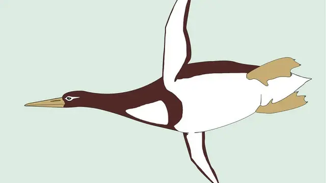Ilustrasi penguin purba