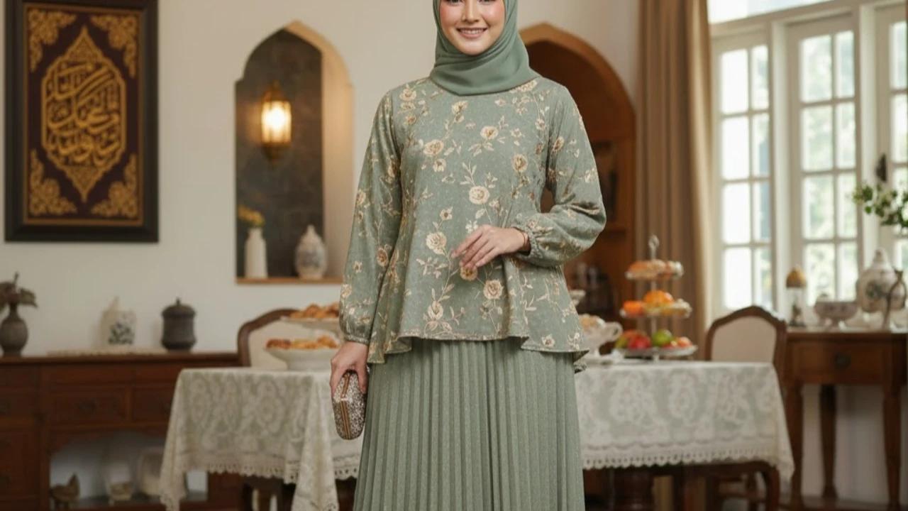 7 Model Baju Lebaran One Set Wanita 2026, Tampil Anggun dan Nyaman di Hari Raya