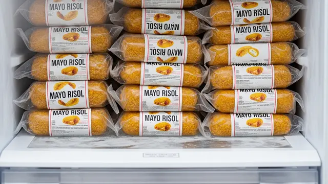 Frozen food risol mayo