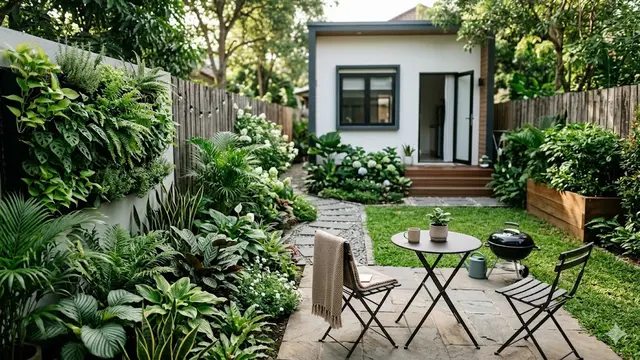 Desain Taman Belakang Rumah 7x12 Sempit tapi Estetik