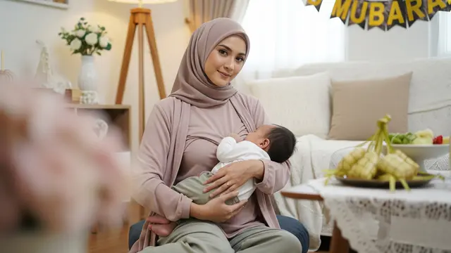 Model Baju Lebaran untuk Ibu Menyusui (AI)