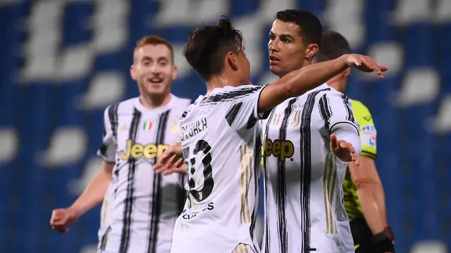 FOTO: Menang 3-1 atas Sassuolo, Juventus Jaga Asa ke Liga Champions - Cristiano Ronaldo