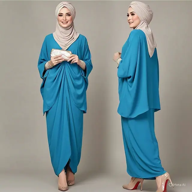 Set Kaftan Lengkap dengan Inner dan Turban
