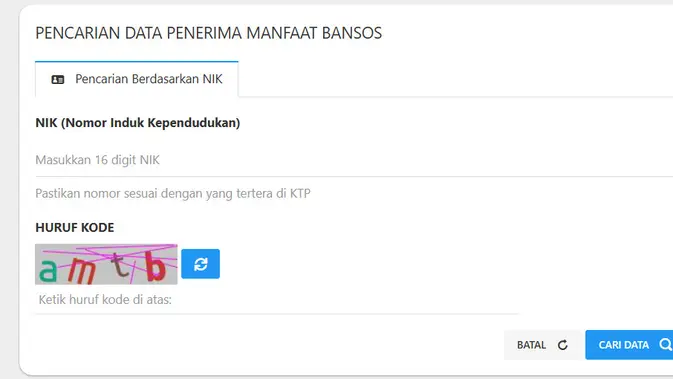 Cek Fakta Liputan6.com menemukan tahapan cek desil Bansos Kermensos