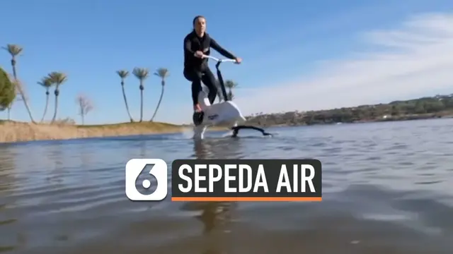 VIDEO: Mengintip Inovasi Bersepeda di Atas Air