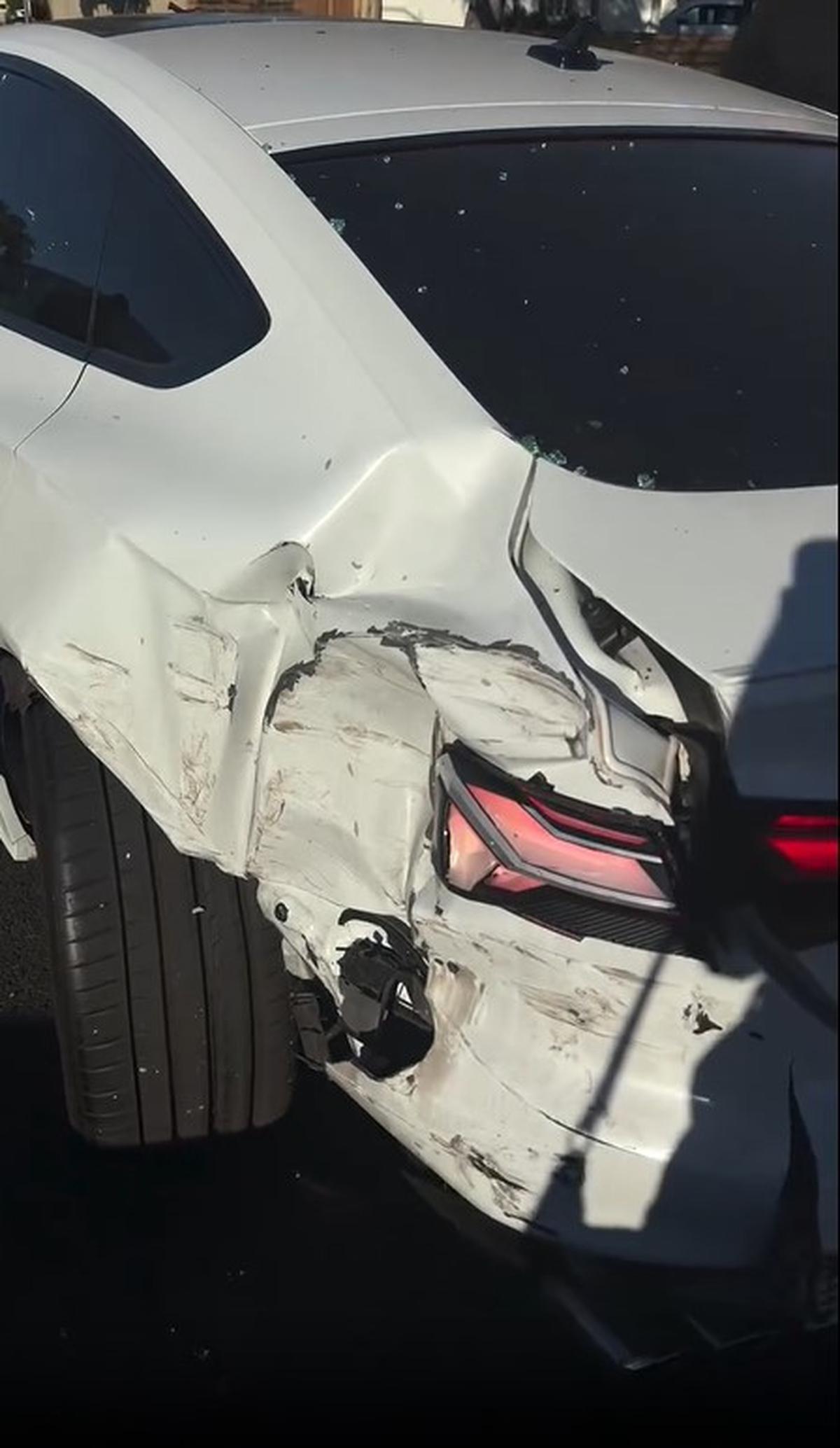 Potret Aurelie Moeremans dan Suami Kecelakaan di AS, Mobil Ditabrak Saat Lampu Merah Kini Takut Gegar Otak