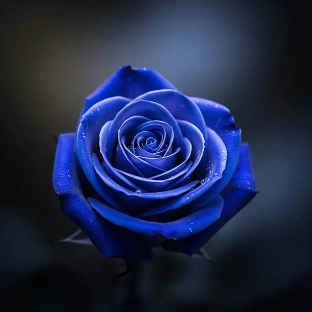 Ilustrasi mawar biru (Image by Gemini AI)