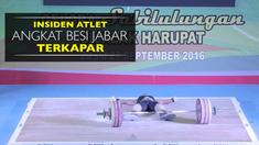 Video insiden atlet angkat besi Jawa Barat (Jabar), Adittia, yang terkapar di PON (Pekan Olahraga Nasional) 2016.