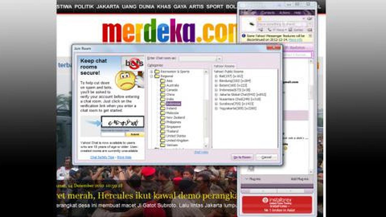 Selamat tinggal Yahoo!Chat Room