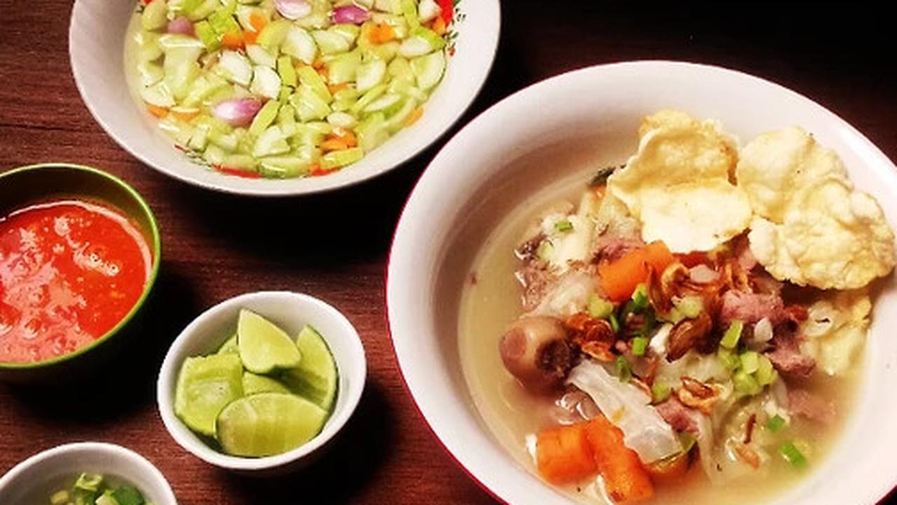 Ilustrasi Sop Kambing Bening