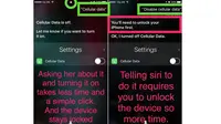 Celah Siri yang memungkinkan siapapun bisa memutus koneksi data pada iPhone tanpa harus memasukkan Passcode di iPhone (Sumber: Phone Arena)