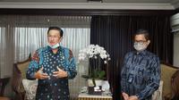 Wakil Ketua MPR Fadel Muhammad menerima Dirut BTN Pahala Mansury, di Ruang Kerja Wakil Ketua MPR, Gedung Nusantara III Lantai 9, Kompleks MPR/DPR, Jakarta, Senin (27/10/2020).
