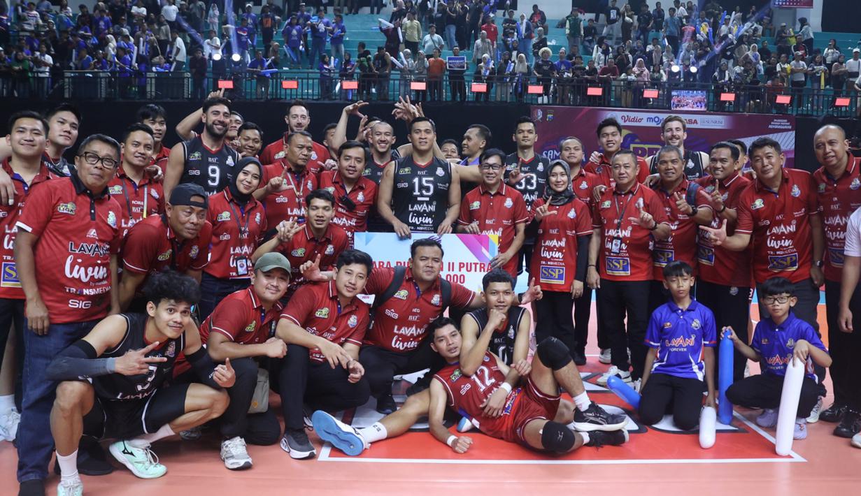 Hasil itu membuat LavAni mengunci status juara putaran kedua Proliga 2026. (Dok. PBVSI)