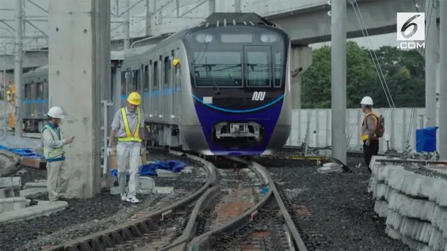 Progres kontruksi depo MRT Lebak Bulus sudah mencapai 90 persen dan siap untuk melakukan uji coba pertama.