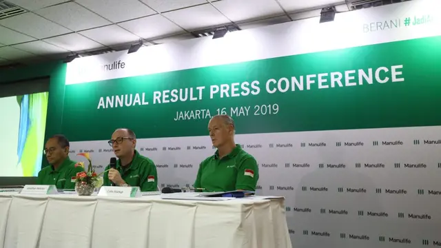 Paparan kinerja PT Asuransi Jiwa Manulife Indonesia (Manulife Indonesia) di Jakarta. Dok Manulife