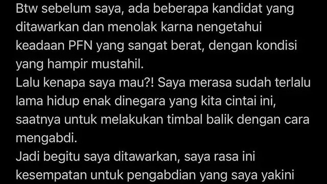 Ifan Seventeen Klarifikasi Tudingan Dapat Jabatan Dirut PFN dari Hasil Menjilat Penguasa