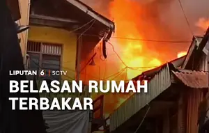 Belasan Rumah Terbakar