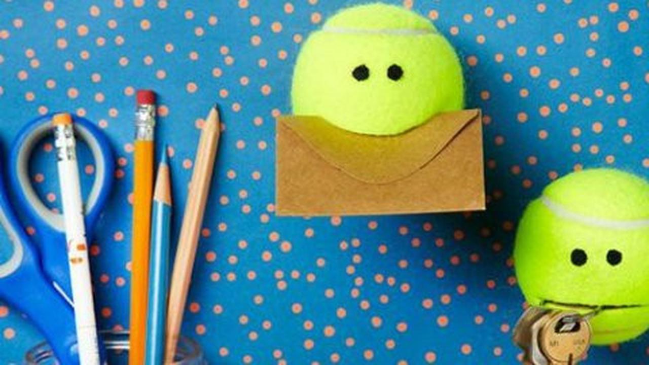 [DIY] Sulap bola tenis bekas jadi stuff holder lucu
